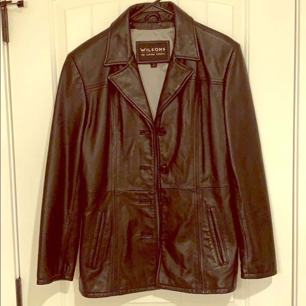 Women’s Wilson genuine black leather jacket